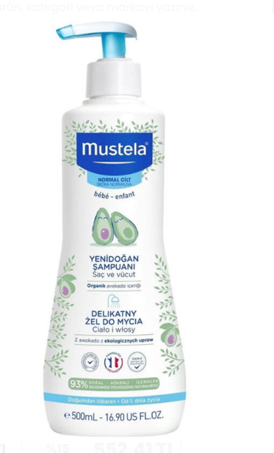 Mustela Gentle Cleansing Gel Yenidoğan Şampuanı 500 ml