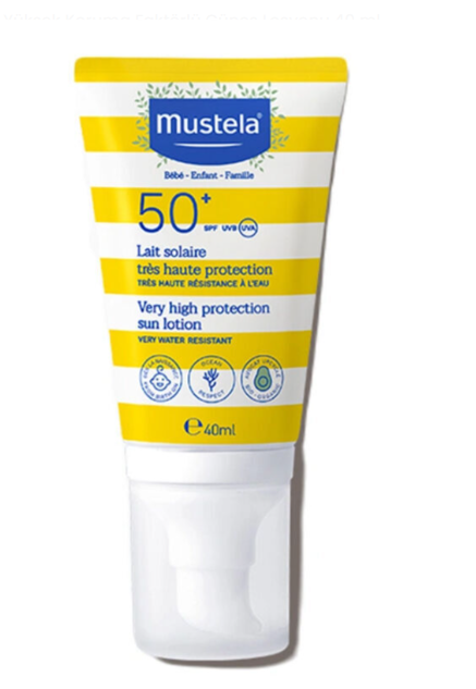 Mustela SPF 50+ Çok Yüksek Koruma Faktörlü Güneş Losyonu 40 ml
