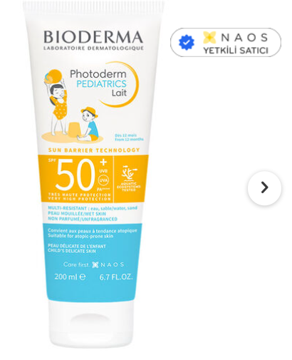 Bioderma Photoderm Pediatrics Lait SPF50+ 200 ml
