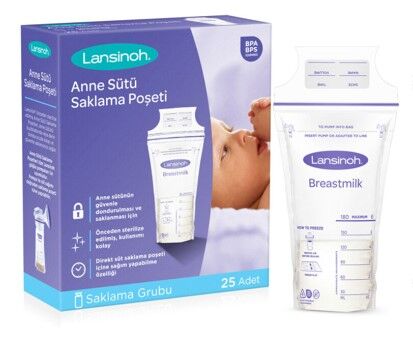 Lansinoh Steril Anne Sütü Saklama Poşeti 25 adet