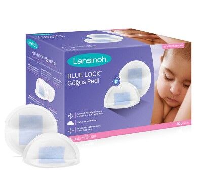 Lansinoh Blue Lock Göğüs Pedi 100 Adet