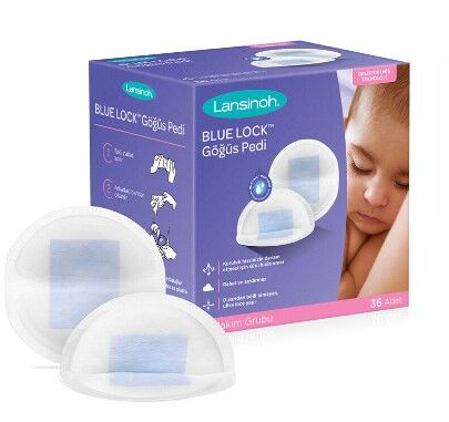 Lansinoh Blue Lock Göğüs Pedi 36 Adet