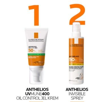 La Roche Posay Anthelios Oil Control Gel Cream Spf50+ Yağlı ve Karma Ciltler İçin Yüz Güneş Kremi 50 ml
