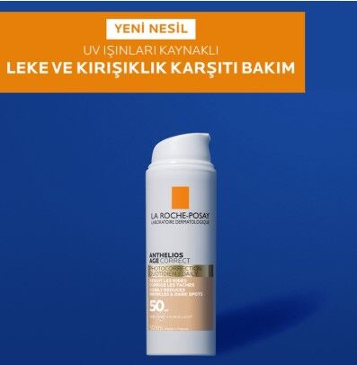 La Roche Posay Anthelios Age Correct SPF50+ Yaşlanma Karşıtı Renkli Yüz Güneş Kremi 50 ml