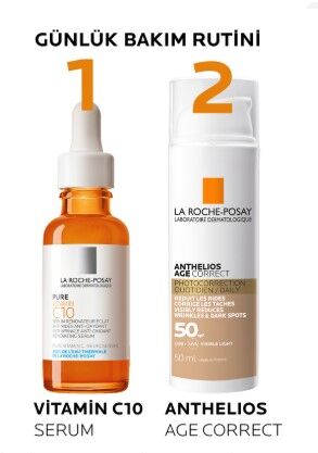 La Roche Posay Anthelios Age Correct SPF50+ Yaşlanma Karşıtı Renkli Yüz Güneş Kremi 50 ml