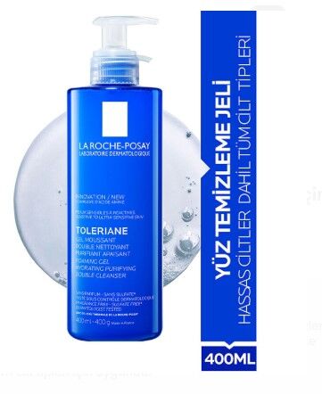 La Roche Posay Toleriane Tüm Ciltler İçin Temizleme Jeli 400 ml