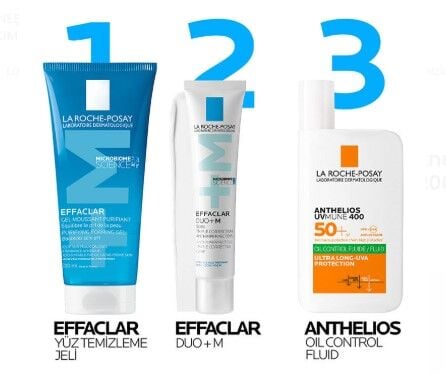 La Roche Posay Effaclar Jel Yağlı Ve Akneye Eğilimli Ciltler için Yüz Temizleme Jeli 200 ml