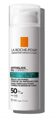 La Roche Posay Anthelios Oil Correct Yağlı ve Akneye Eğilimli Ciltler için Yüz Güneş Kremi 50 ml