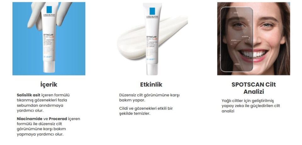 La Roche Posay Effaclar Duo+M SPF30+ Yağlı Ve Akneye Eğilimli Ciltler İçin Yüz Bakım Kremi 40 mlLa Roche Posay Effaclar Duo+M SPF30+ Yağlı Ve Akneye Eğilimli Ciltler İçin Yüz Bakım Kremi 40 ml