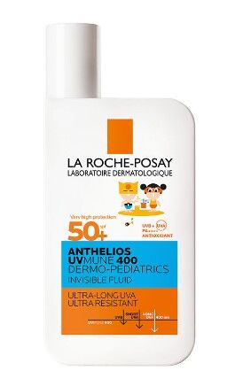 La Roche Posay Anthelios Dermo Pediatric Invisible Fluid SPF50+ Çok Hassas Ciltler Ve Çocuklar İçin Yüz Güneş Kremi 50 ml