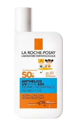 La Roche Posay Anthelios Dermo Pediatric Invisible Fluid SPF50+ Çok Hassas Ciltler Ve Çocuklar İçin Yüz Güneş Kremi 50 ml