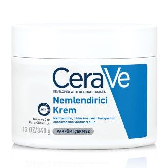CeraVe Nemlendirici Yüz Ve Vücut Kremi - Kuru Ciltler İçin Seramid Ve Hyalüronik Asit İçerikli 340 gr