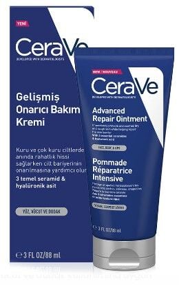 CeraVe Kuru Ciltler İçin Gelişmiş Onarıcı Bakım Kremi 88 ml