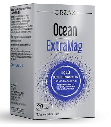Orzax Ocean ExtraMag Üçlü Kombinasyon 30 Tablet