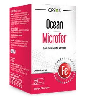 Orzax Ocean Microfer Takviye Edici Gıda 30 Tablet