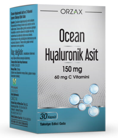 Orzax Ocean Hyaluronik Asit 150 mg 30 Kapsül