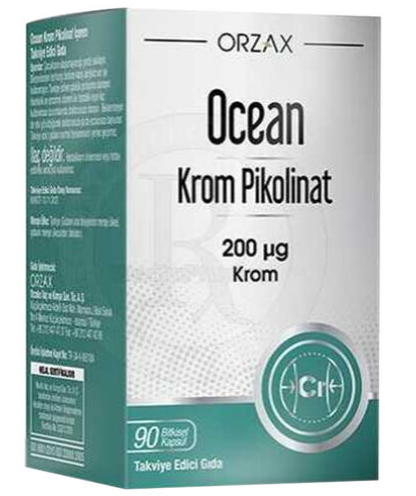 Orzax Ocean Krom Pikolinat 90 Bitkisel Kapsül