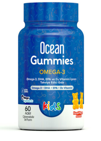Orzax Ocean Gummies Omega-3 Kids 60 Adet Çiğnenebilir Jel Form