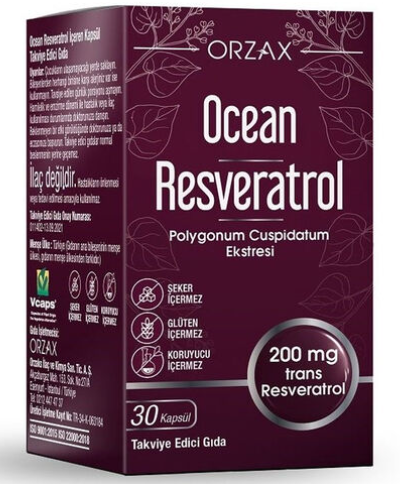 Orzax Ocean Resveratrol Takviye Edici Gıda 30 Kapsül