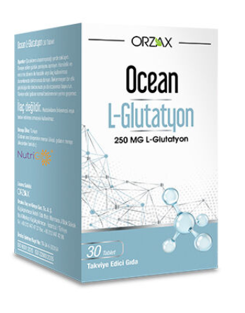 Orzax Ocean L-Glutatyon 250 mg 30 Tablet Takviye Edici Gıda