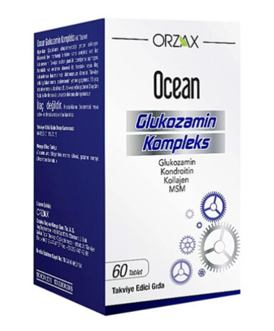 Orzax Ocean Glukozamin Komplex Takviye Edici Gıda 60 Tablet
