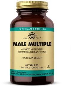 Solgar Male Multiple 60 Tablet-Erkeklere özel besin takviyesi-