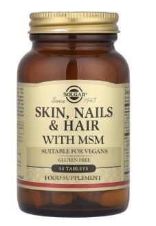 Solgar Formula Skin, Nails Hair With Msm Takviye Edici Gıda 60 Tablet