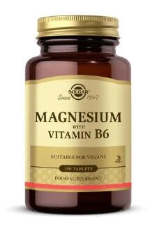 Solgar Magnesium with Vitamin B6 100 Tablet