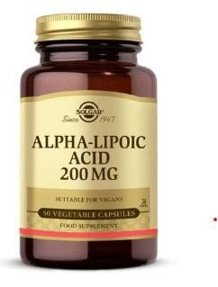 Solgar Alpha Lipoic Acid 200 mg 50 Kapsül