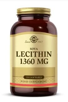 Solgar Lecithin 1360 mg 100 Yumuşak Jelatin Kapsül