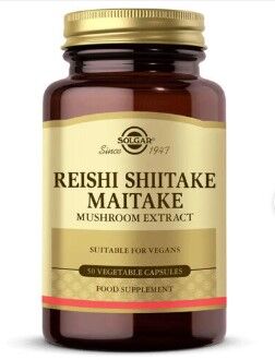 Solgar Reishi Shiitake Maitake Mushroom Extract 50 Bitkisel Kapsül