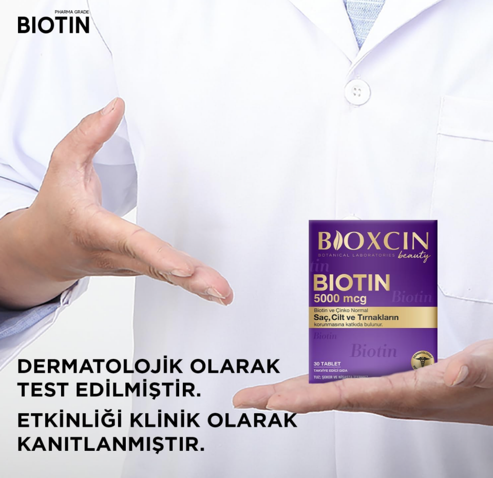 Bioxcin Biozcin Beauty Biotin 5000mcg 30 Tablet 1 Alana 1 Bedava