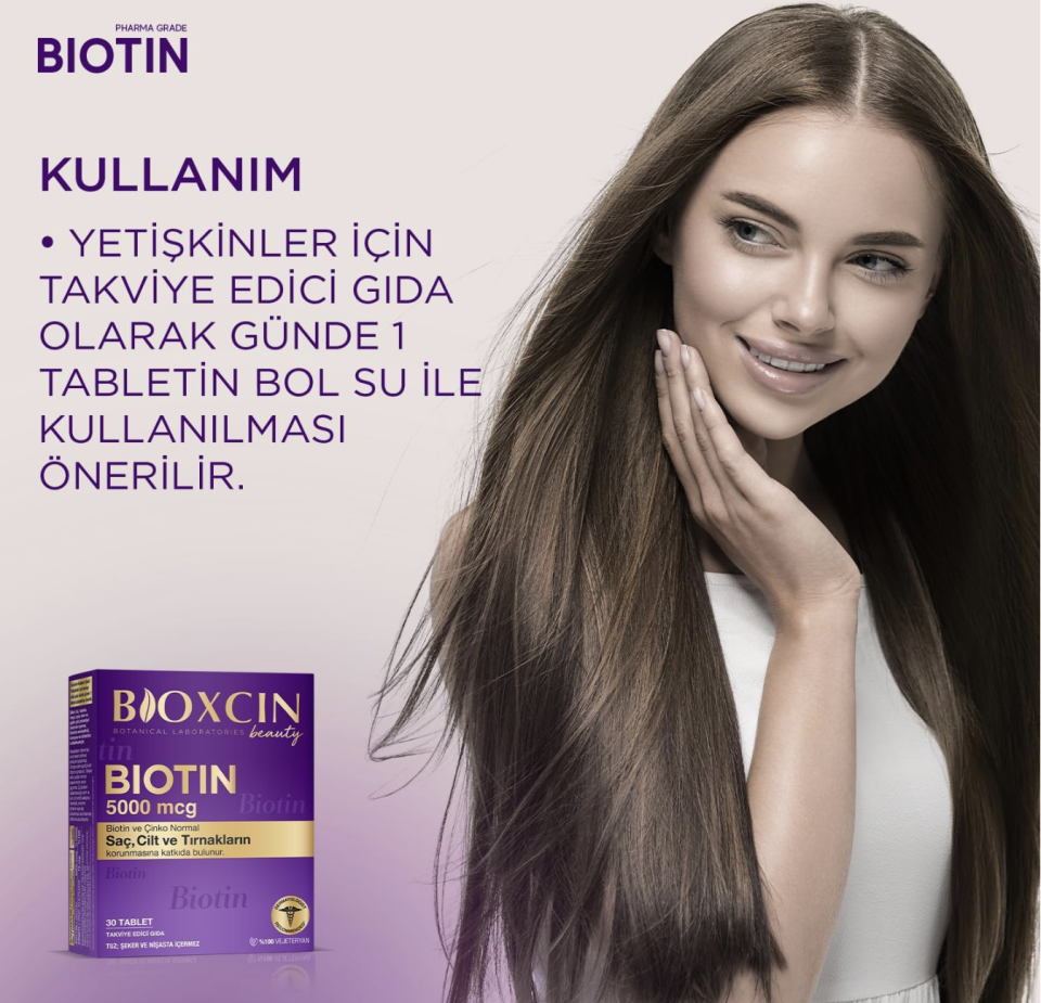 Bioxcin Biozcin Beauty Biotin 5000mcg 30 Tablet 1 Alana 1 Bedava
