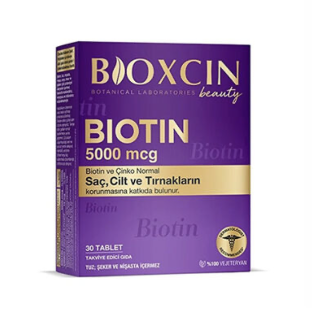 Bioxcin Biotin 5000 mcg Takviye Edici Gıda 30 Tablet
