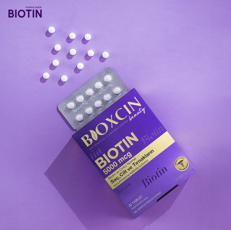 Bioxcin Biotin 5000 mcg Takviye Edici Gıda 30 Tablet
