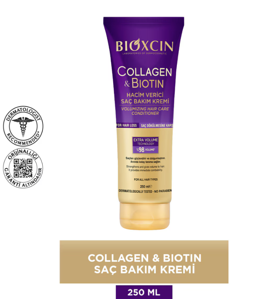 Bioxcin Collagen & Biotin Hacim Veren Saç Bakım Kremi 250 ml