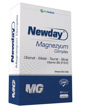 Newday Magnezyum Complex Takviye Edici Gıda 60 Kapsül