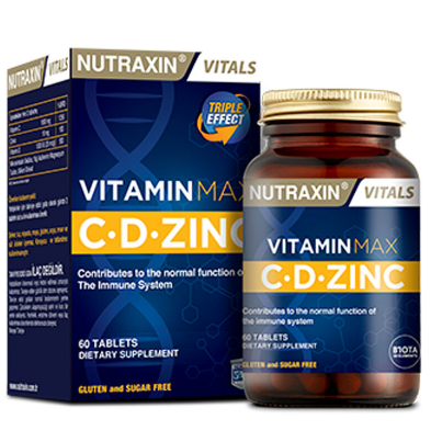 Nutraxin Vitamin Max C.D Çinko 60 Tablet