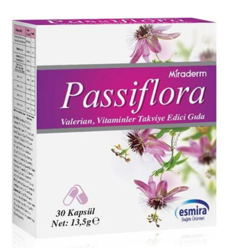 Miraderm Passiflora Takviye Edici Gıda 30 Kapsül