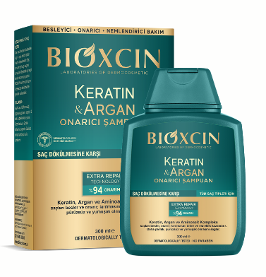 Bioxcin Keratin ve Argan Bariyer Onarıcı Şampuan 300 ml