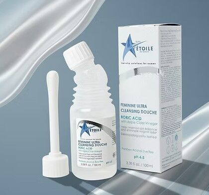 Etolie kadın genital bölge duş FEMININE CLEANSING DOUCHE Borik Asit ve Elma Sirkesi içerikli pH4.5
