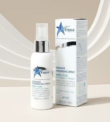 Etolie Sprey FEMININE FRESHENING SPRAY 100ML - Borik Asit ve Elma Sirkesi içerikli pH4.5