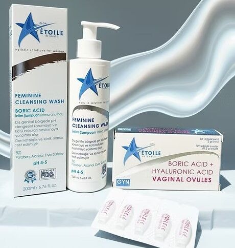 Etolie Kronik Vajinal Mantar Bakım seti 2'li SET - İNTİM YIKAMA+VAGINAL OVUL 300MG BA+HA